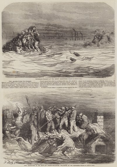 De overstromingen in Frankrijk door Gustave Dore